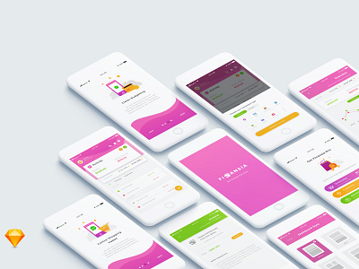 Finansia Budgeting App apps design ios mobile ui