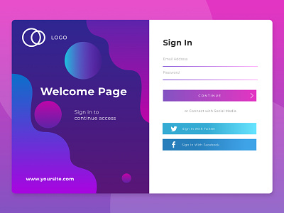 Exploration Abstract Login Page apps design illustration ui vector web