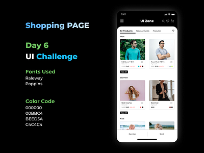 Shopping Page 2022dailyui animation design myui2022 ui