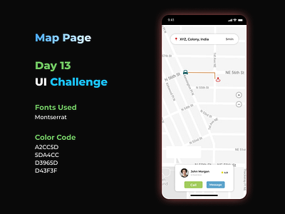 Map Page 2022dailyui design illustration myui2022 ui