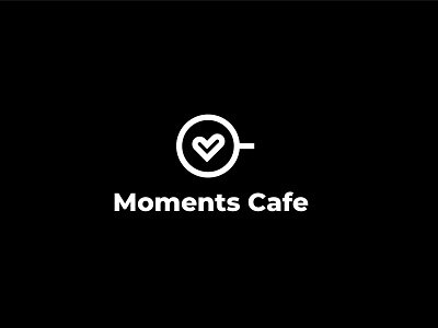 Moments Café brand branding cafe coffee design logo moments