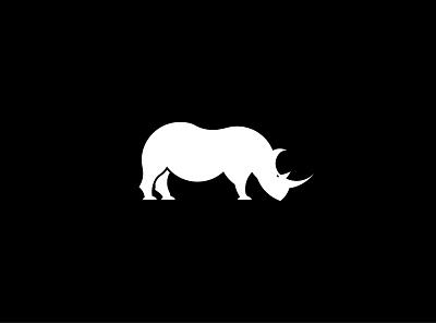Rhino Icon brand branding design goldenratio graphic design illustration logo vector