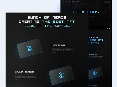 NFT Landing Page design figma landing page nft ui ux web3