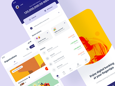 FinTech App UI app banking design fintech ui ux