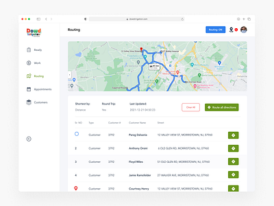 Routing - DTC Irrigation Service App