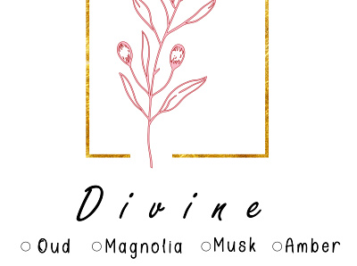 Divine Oil Tanning branding design logo