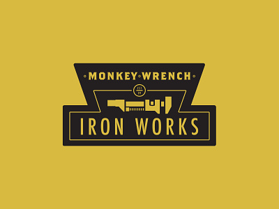 Monkey Wrench Iron Works Logo Rebrand graphicdesign iron works logo design branding logodesign logotype rebranding wrench
