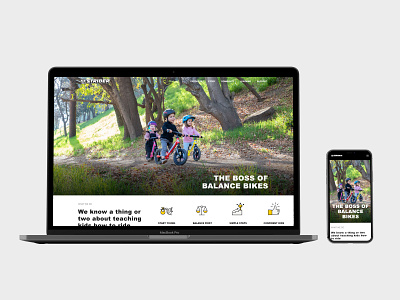 Strider Bikes Website Design