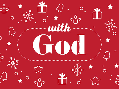 Advent Series - With God advent christmas church graphic design graphicdesign icons illustration illustrator vector