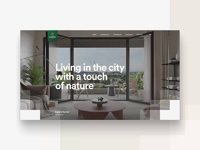 KVARTET Website - part 1 apartments design homepage kvartet ui ui design ui designs ux uxdesign web webdesign