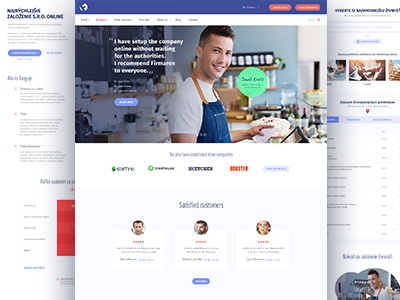 Create your business business homepage testimonial ui ux web webdesign