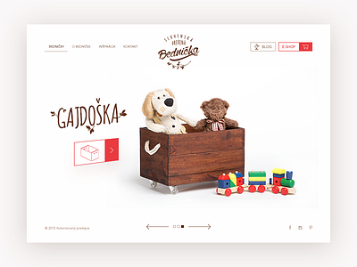 Slovak Wooden Crate hero landingpage layout product ui ux web webdesign white