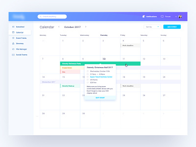 Calendar calendar grid ui ux web webdesign