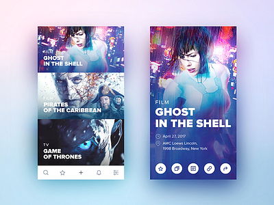 Movie listings app cinema ios listing mobile movies ui ux