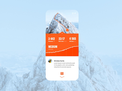 AR - Concept app (Climbing) app ar augmented augmentedreality climbing hiking reality ui ux