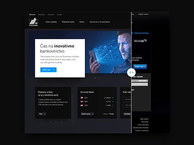 Tatra banka website redesign bank design homepage new style ui ux web webdesign