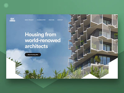 Residential project Homepage - part 1 apartments architecture design developer flat flats grid homepage housing residential style ui ux web webdesign