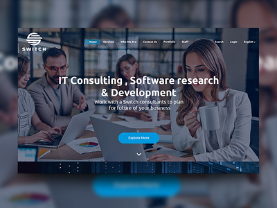Web mockup (It Consulting)