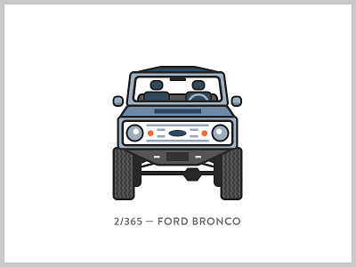 Sketch & Eggs 2/365 bronco car ford icon illustration sketch and eggs truck vector