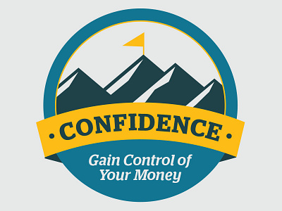 Confidence — Final badge confidence flag icon mountains