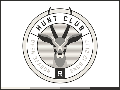 Hunt Club 17 gazelle hunt logo