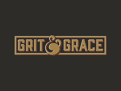 Grit & Grace ampersand badge design grace grit illustration logo play sketch and eggs type vector