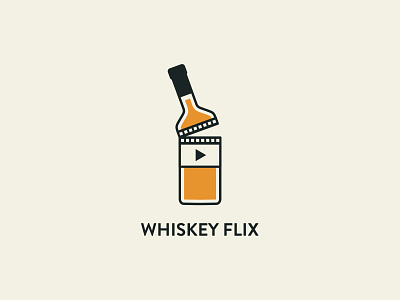 Whiskey Flix branding design drinking flix illustration logo movies podcast whiskey