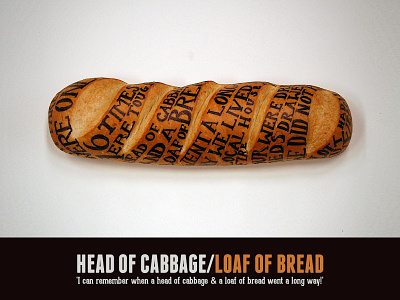 Loaf of Bread bread hand drawn type typography