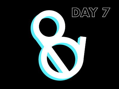 Day Seven: "And" 365 challenge days logo vector
