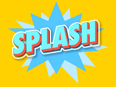 Day Eleven: Big Splash affinity designer branding label logo packaging typography vector