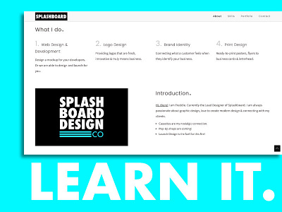 Learn It. web design web development