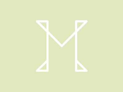 M Logo identity illustration line logo m type vector