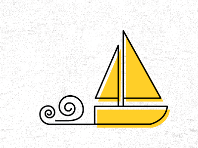 sailboat offset sailboat texture vector yellow
