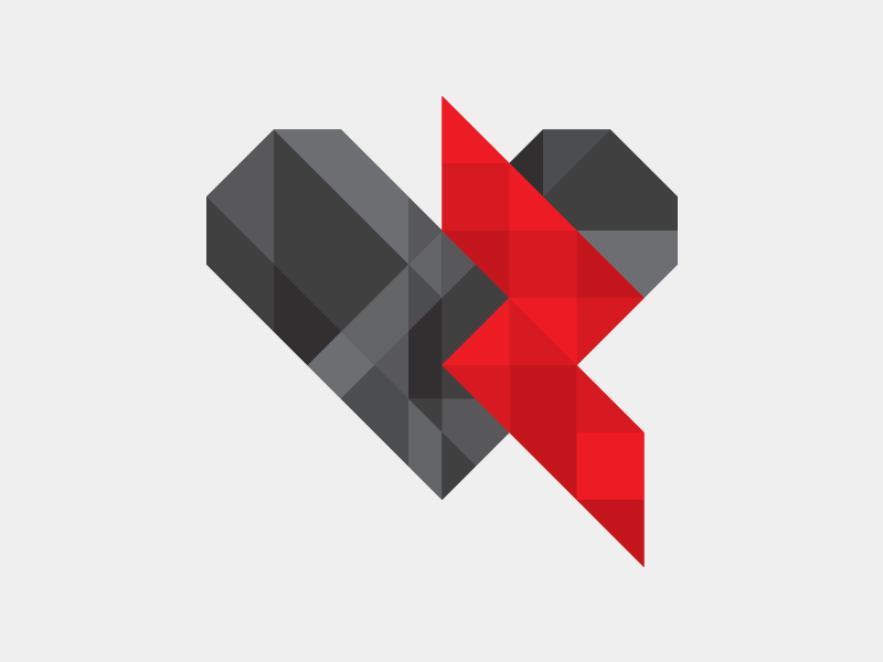 Electric Love Heart by Simeon Griggs on Dribbble