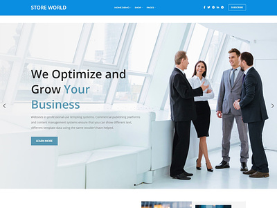 Corporate Website Demo branding business website corporate corporate website design illustration layout logo pages ui vector web design website