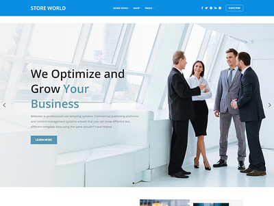 Corporate Website Demo branding business website corporate corporate website design illustration layout logo pages ui vector web design website