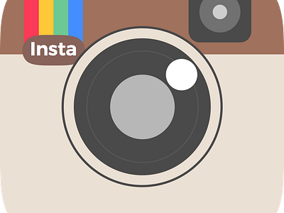 flat instagram logo