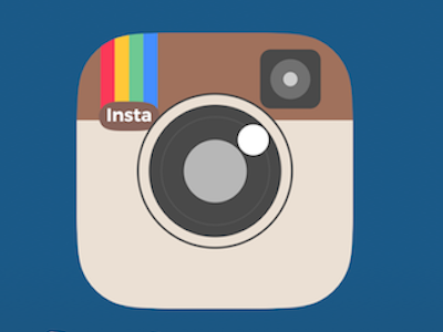 Flat Instagram Logo flat instagram logo minimalist