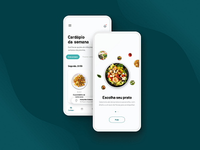 Vegan Food Subscription Application Design app delivery ecommerce food restaurant ui vegan