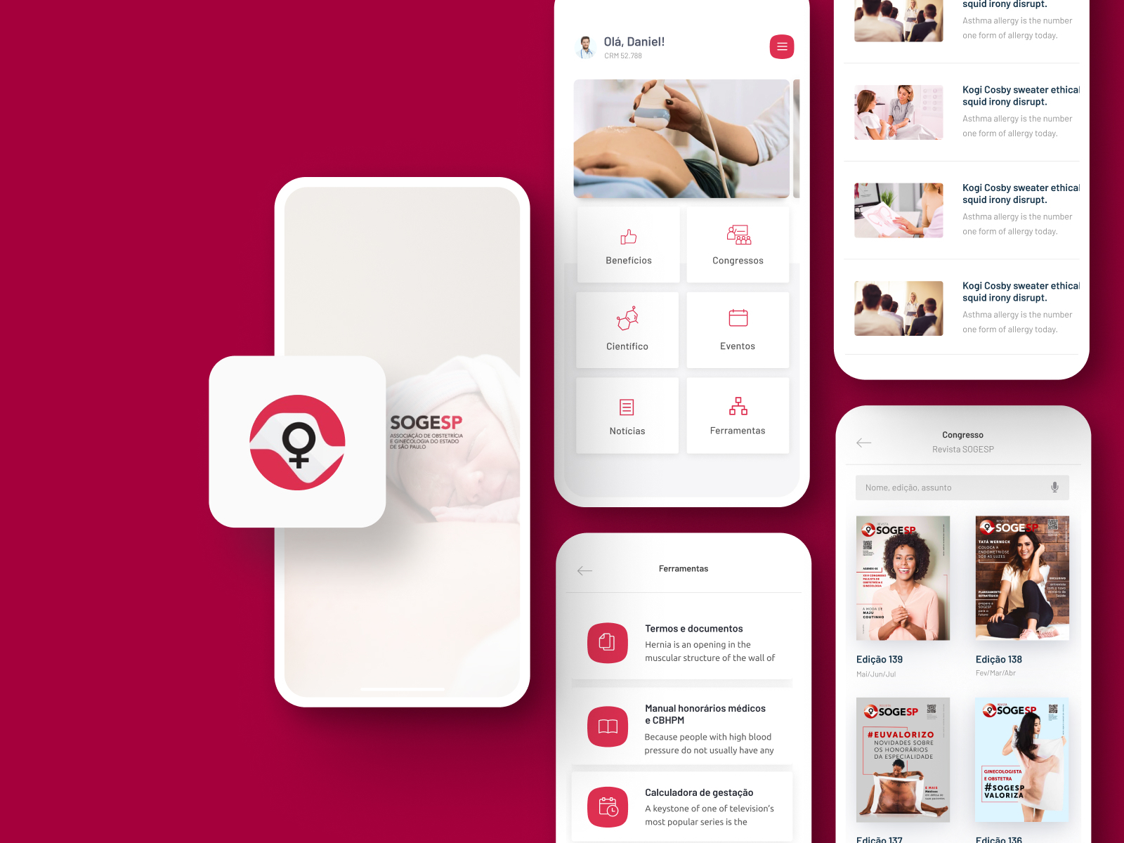 Medical Association App Design by Peak on Dribbble