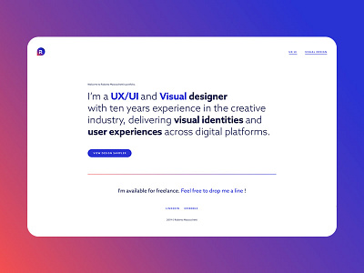 Porfolio art direction ui ux visual design website