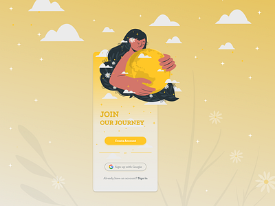 Daily UI 001 - Sign Up Page dailyui design illustration ui