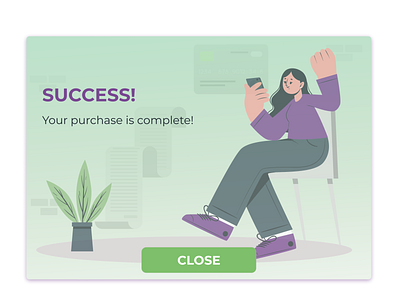 Daily UI 016 - Pop Up dailyui design pop up success ui