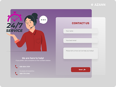 Daily UI 028 - Contact Us contact contact us dailyui design ui