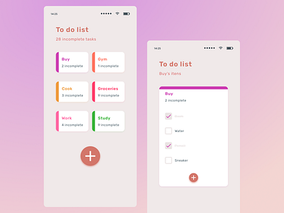 Daily UI 042 - To do list dailyui design to do list ui