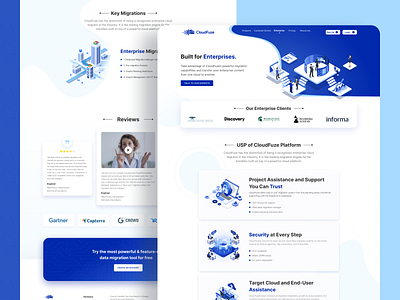 CloudFuze website design