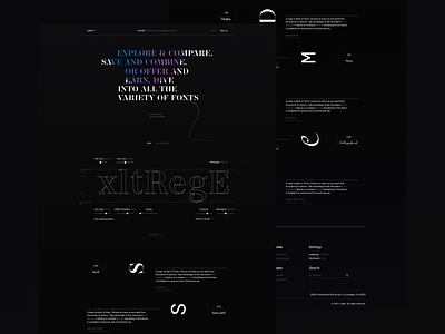 Triumph of typography, shape and color beautiful typography branding design figma minimalism typography ui ux web design