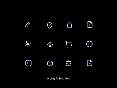 Iconly Animation P4 | After effect version update ae ai animation branding design icon icon set icondesign iconly iconmotion iconography iconpack icons icons set iconset illustration logo motion graphics ui