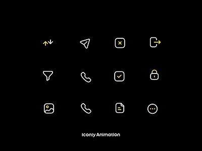 Iconly Animation P5 animation design icon icondesign iconography iconpack icons iconset illustration logo motion graphics ui
