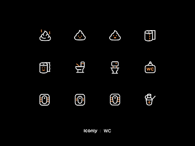 Iconly Pro | WC icons branding design icon icondesign iconography iconpack icons iconset illustration logo toilet ui wc wc icons